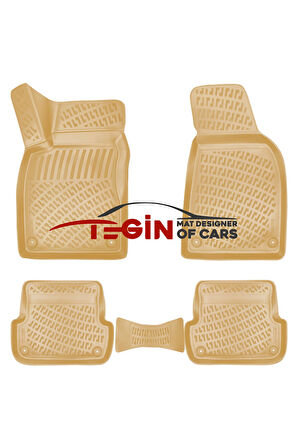 AUDİ A4 B6  Bagaj Havuzu 2005 + Bej 3D Havuzlu Paspas