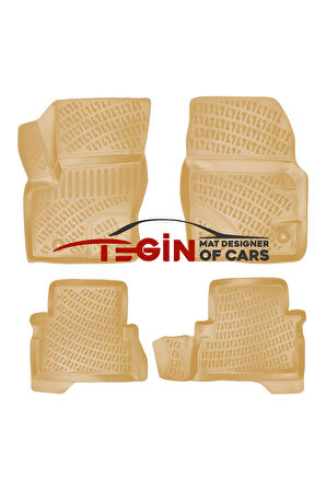 Ford C-Max  Bagaj Havuzu 2007 + Bej 3D Havuzlu Paspas