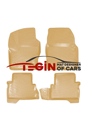 Ford Kuga  Bagaj Havuzu 2013 + Bej 3D Havuzlu Paspas