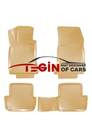 Mercedes GLA  Bagaj Havuzu 2014-2020 + Bej 3D Havuzlu Paspas