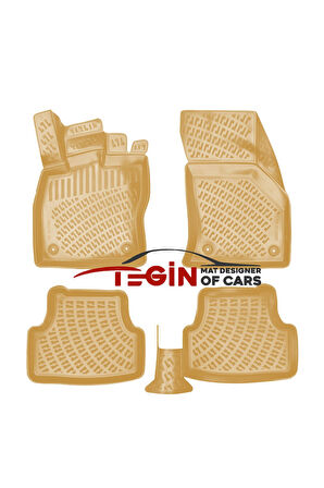 Skoda Karoq 2018  Bagaj Havuzu + Bej 3D Havuzlu Paspas