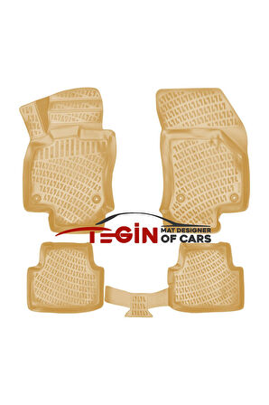 Skoda Octavia 2016  Bagaj Havuzu + Bej 3D Havuzlu Paspas