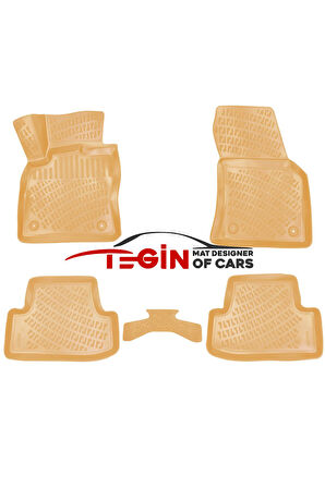 Volkswagen T-Roc Üst Bagaj 2018  Bagaj Havuzu + Bej 3D Havuzlu Paspas