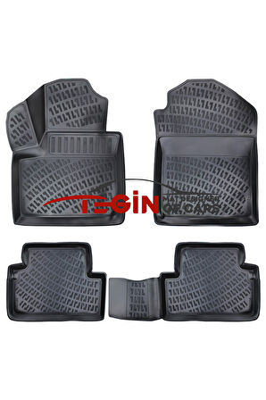 Ford Connect cepli Bagaj Havuzu 2013 + Siyah 3D Havuzlu Paspas