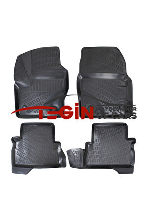 Ford Kuga Bagaj Havuzu 2013 -2019 + Siyah 3D Havuzlu Paspas