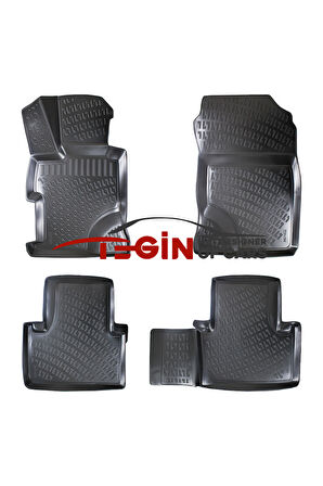 Honda Civic sedan Bagaj Havuzu 2012 - 2016 + Siyah 3D Havuzlu Paspas