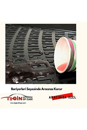 Honda CR-V Bagaj Havuzu 2003 + Siyah 3D Havuzlu Paspas