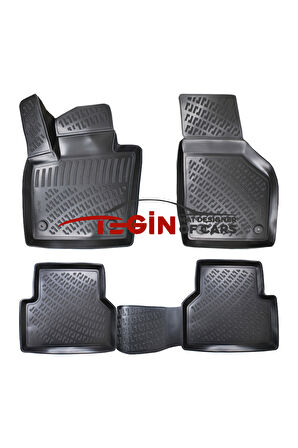 AUDİ Q3 Bagaj Havuzu 2012 + Siyah 3D Havuzlu Paspas