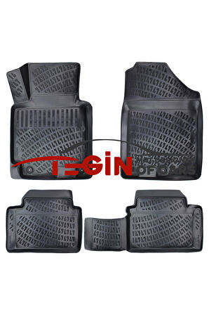 Hyundai i30 İnce Stepne Bagaj Havuzu 2012-2016 + Siyah 3D Havuzlu Paspas
