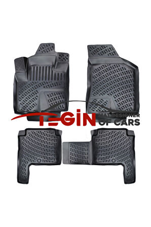 Hyundai Santa Fe 5 Kişilik Bagaj Havuzu 2007 + Siyah 3D Havuzlu Paspas