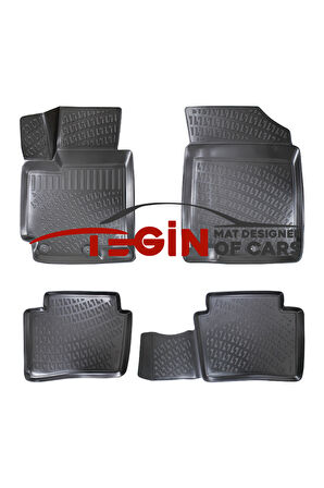 Kia Rio Sedan Bagaj Havuzu 2012 + Siyah 3D Havuzlu Paspas