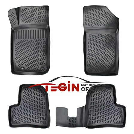 Peugeot 206 2012 Bagaj Havuzu + Siyah 3D Havuzlu Paspas