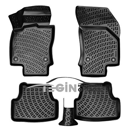 Seat Arona Alt Bagaj 2019 Bagaj Havuzu + Siyah 3D Havuzlu Paspas