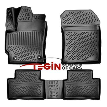 Toyota Corolla Cross Üst 2022 Sonrası Bagaj Havuzu + Siyah 3D Havuzlu Paspas