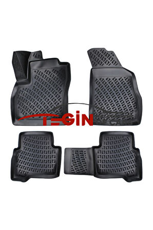 Fiat Fiorino Halı Zemin Bagaj Havuzu 2015 + Siyah 3D Havuzlu Paspas