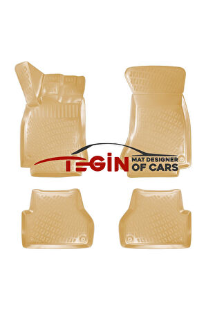 Audi A4 B8 2008 3D Havuzlu Paspas Bej