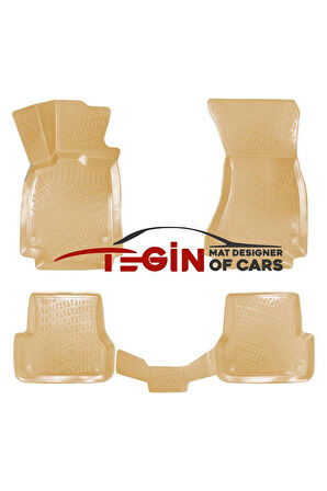 Audi A6 C7 2012 3d Havuzlu Paspas Bej