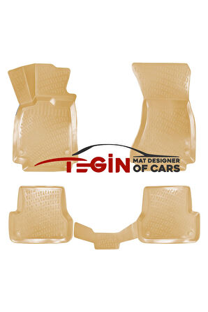 Audi A7 2013 3D Havuzlu Paspas Bej