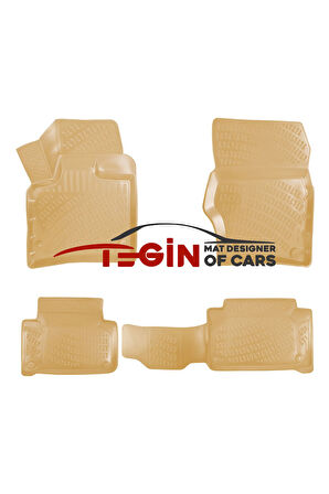 Audi Q7 2008 3D Havuzlu Paspas Bej