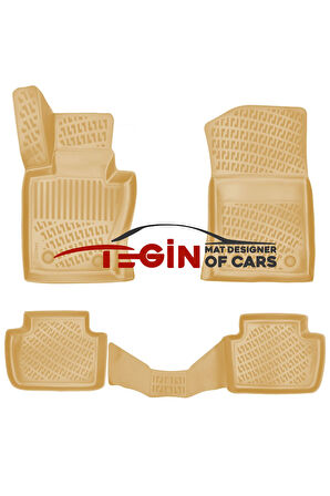 Bmw X3 E83 2007 3D Havuzlu Paspas Bej