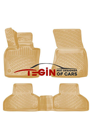 Bmw X5 F15 2018 3D Havuzlu Paspas Bej