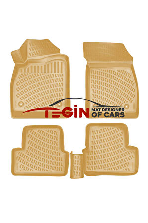 Chevrolet Cruze 2008-2016 3D Havuzlu Paspas Bej