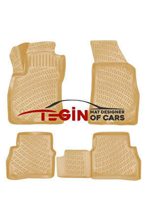 Fiat Linea 2007-2015 3D Havuzlu Paspas Bej