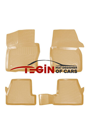 Mondeo 2007 3D Havuzlu Paspas Bej