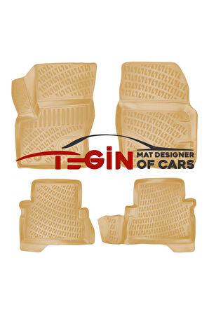 Mondeo 2011 3D Havuzlu Paspas Bej