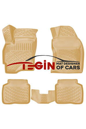 Honda City 2012 3D Havuzlu Paspas Bej