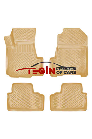 Hyundai Elantra 2021 3D Havuzlu Paspas Bej