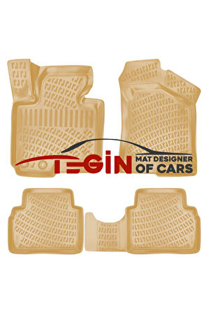 Kia Sorento 2005 3D Havuzlu Paspas Bej