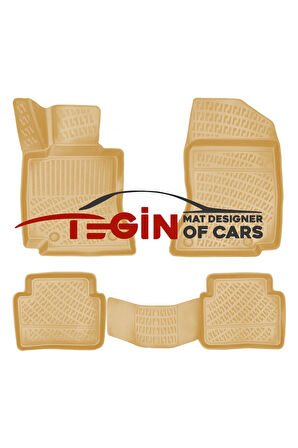 Mercedes CLK W209 2009 3D Havuzlu Paspas Bej