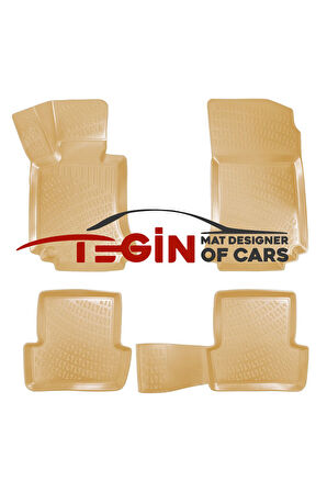 Mercedes CLS W219 2004-2010 3D Havuzlu Paspas Bej