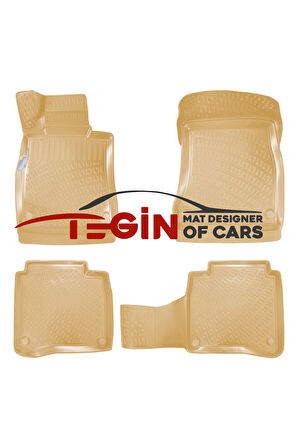 Mini Cooper R56 2007 3D Havuzlu Paspas Bej