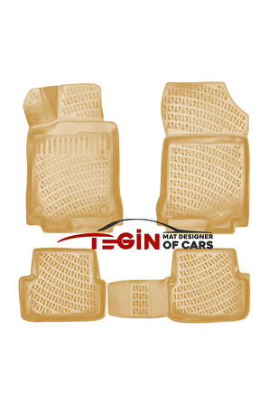 Renault Laguna 3 2023 3D Havuzlu Paspas Bej