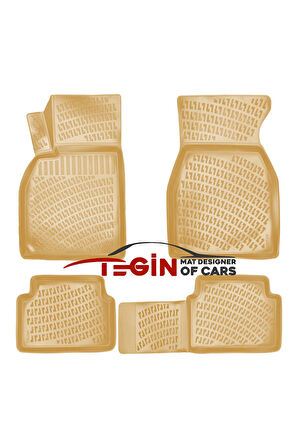 Renault Megane 2 2003 3D Havuzlu Paspas Bej