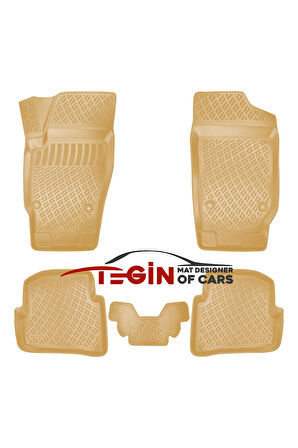 Seat Cordoba 2006 3D Havuzlu Paspas Bej
