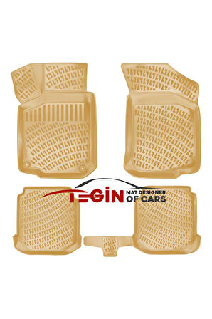 Seat Leon 1998-2004 3D Havuzlu Paspas Bej
