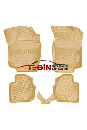 Seat Toledo 2019 3D Havuzlu Paspas Bej