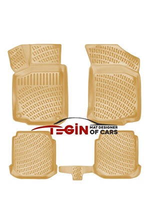 Skoda Octavia 1996 3D Havuzlu Paspas Bej