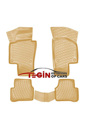 Volkswagen Passat B6 2005-2010 3D Havuzlu Paspas Bej