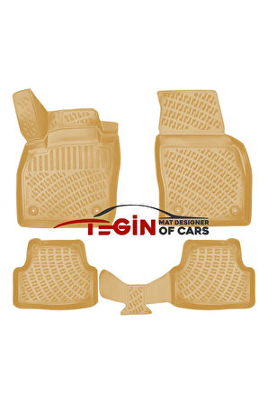 Volkswagen Polo 2018 3D Havuzlu Paspas Bej