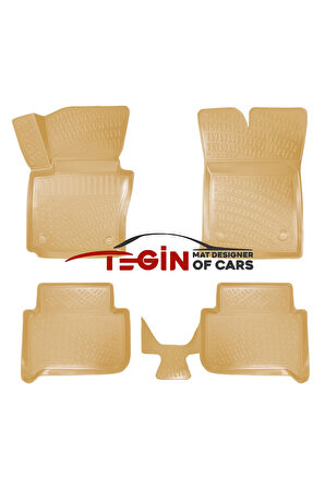 Volkswagen Touran 2008 3D Havuzlu Paspas Bej