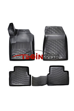 Alfa Romeo Giulietta 2017 3D Havuzlu Paspas Siyah