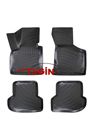 Audi A3 2003 3D Havuzlu Paspas Siyah