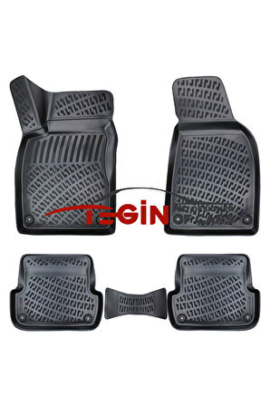 Audi A4 B7 2004-2008 3D Havuzlu Paspas Siyah