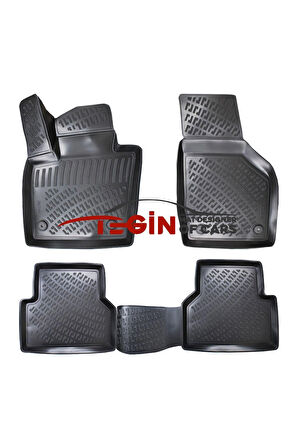 Audi Q3 2013 3D Havuzlu Paspas Siyah
