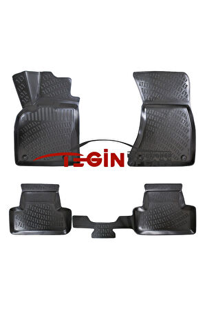 Audi Q5 Sportback 2020 3D Havuzlu Paspas Siyah