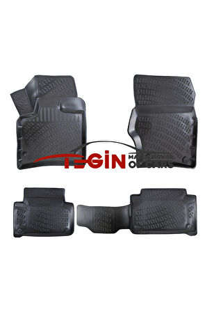 Audi Q7 2006 3D Havuzlu Paspas Siyah